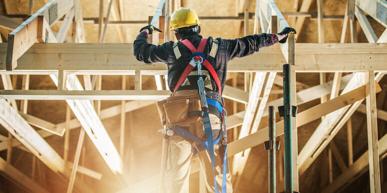 Construction work on house that could be in Texas in blog about Texas Tax Laws